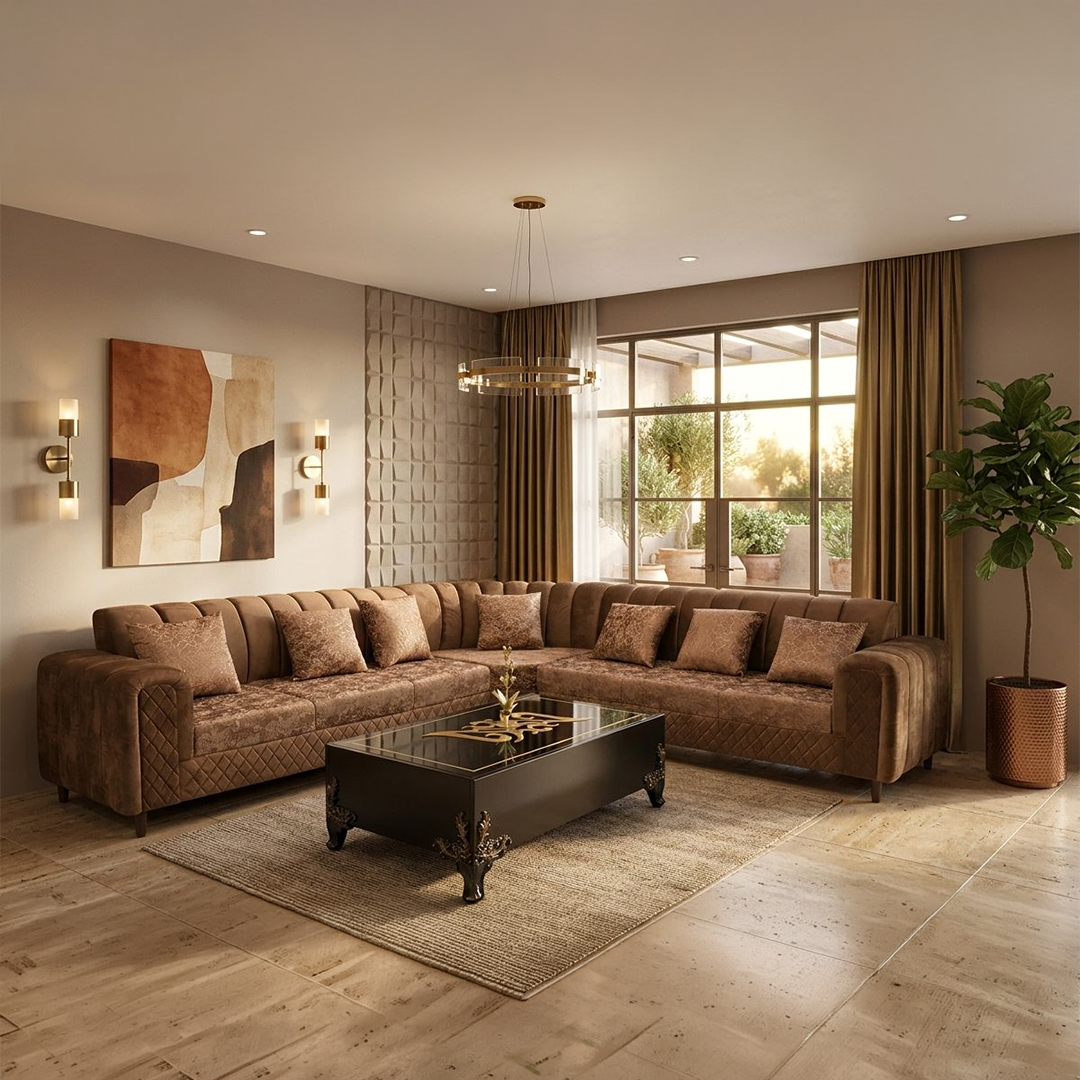 The Verona Luxe L-Shape Sectional – 9x9 Executive Edition
