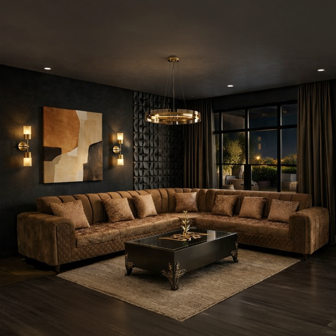 The Verona Luxe L-Shape Sectional – 9x9 Executive Edition